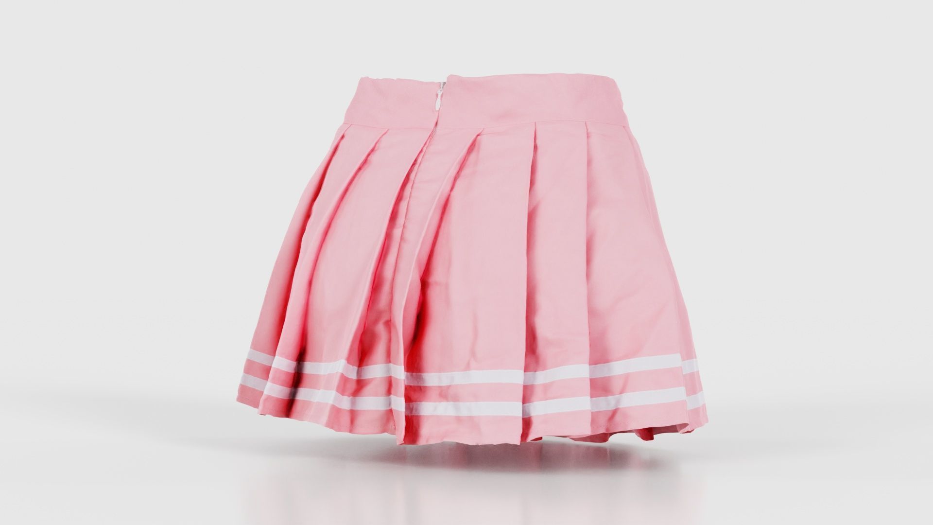 Sailor Skirt Low-poly 3D model_20