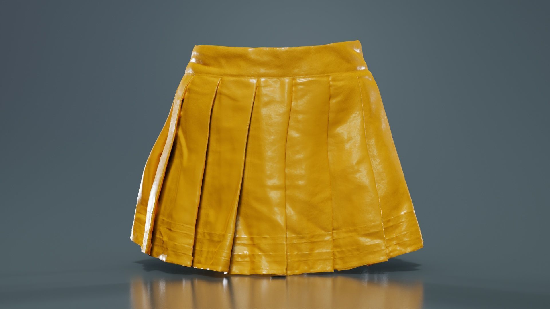 Sailor Skirt Low-poly 3D model_12