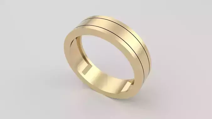 Sleek Minimalist Groove Ring JDBCo
