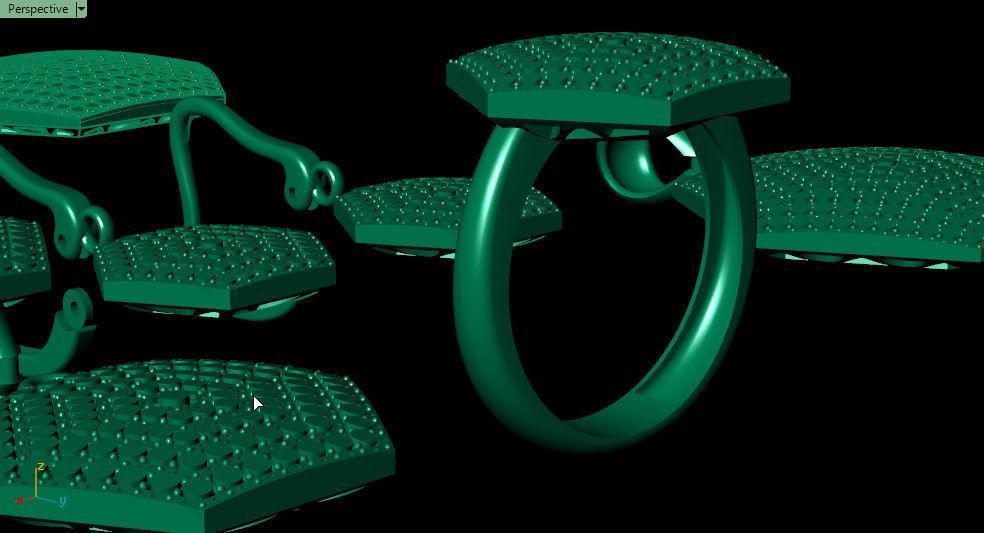 4th fusion cut service Gold 3D print model_3