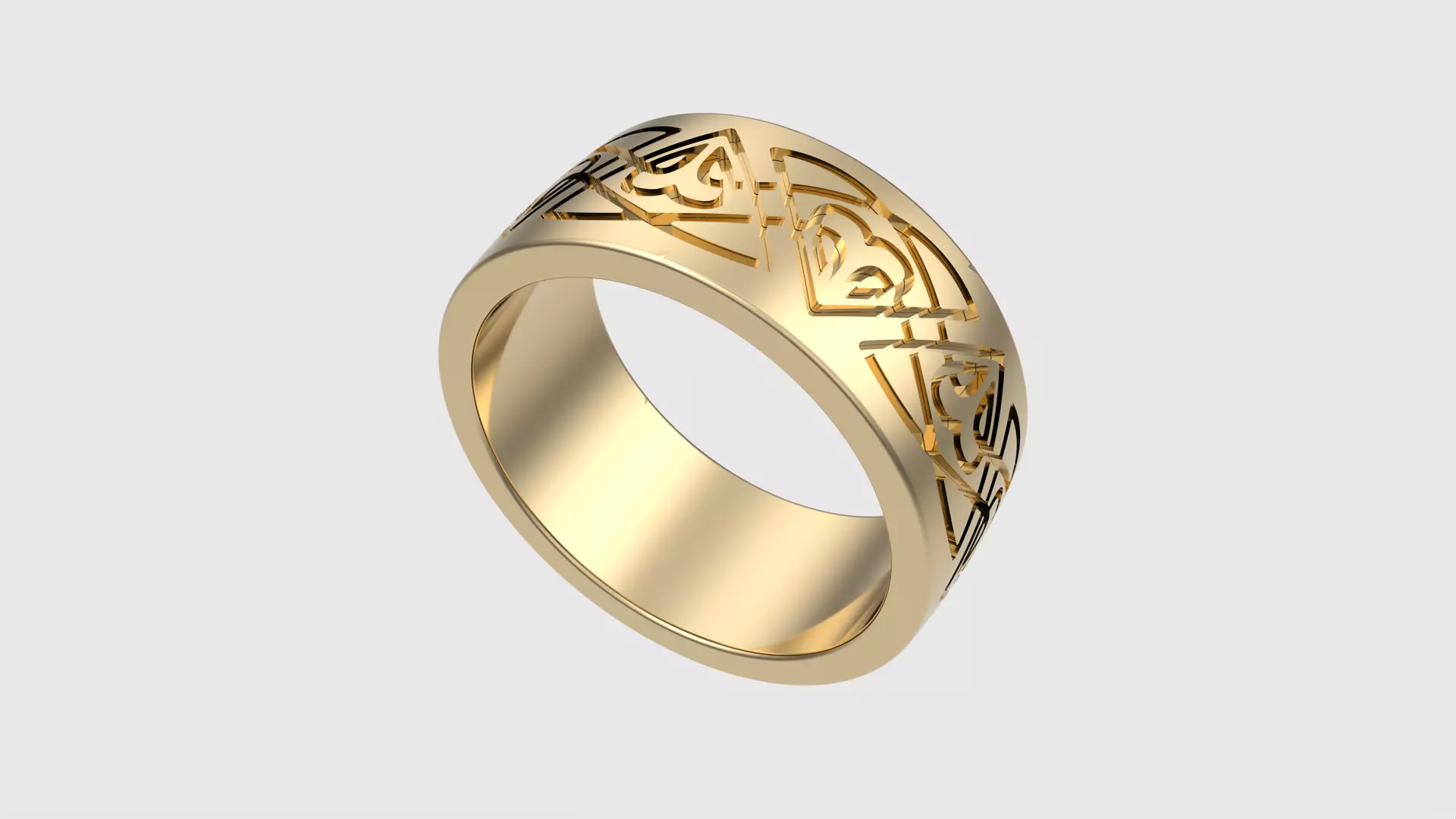 Art Deco Geometric Ring JDBCo 3D print model