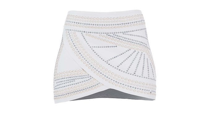 Stud Skirt Low-poly 3D model