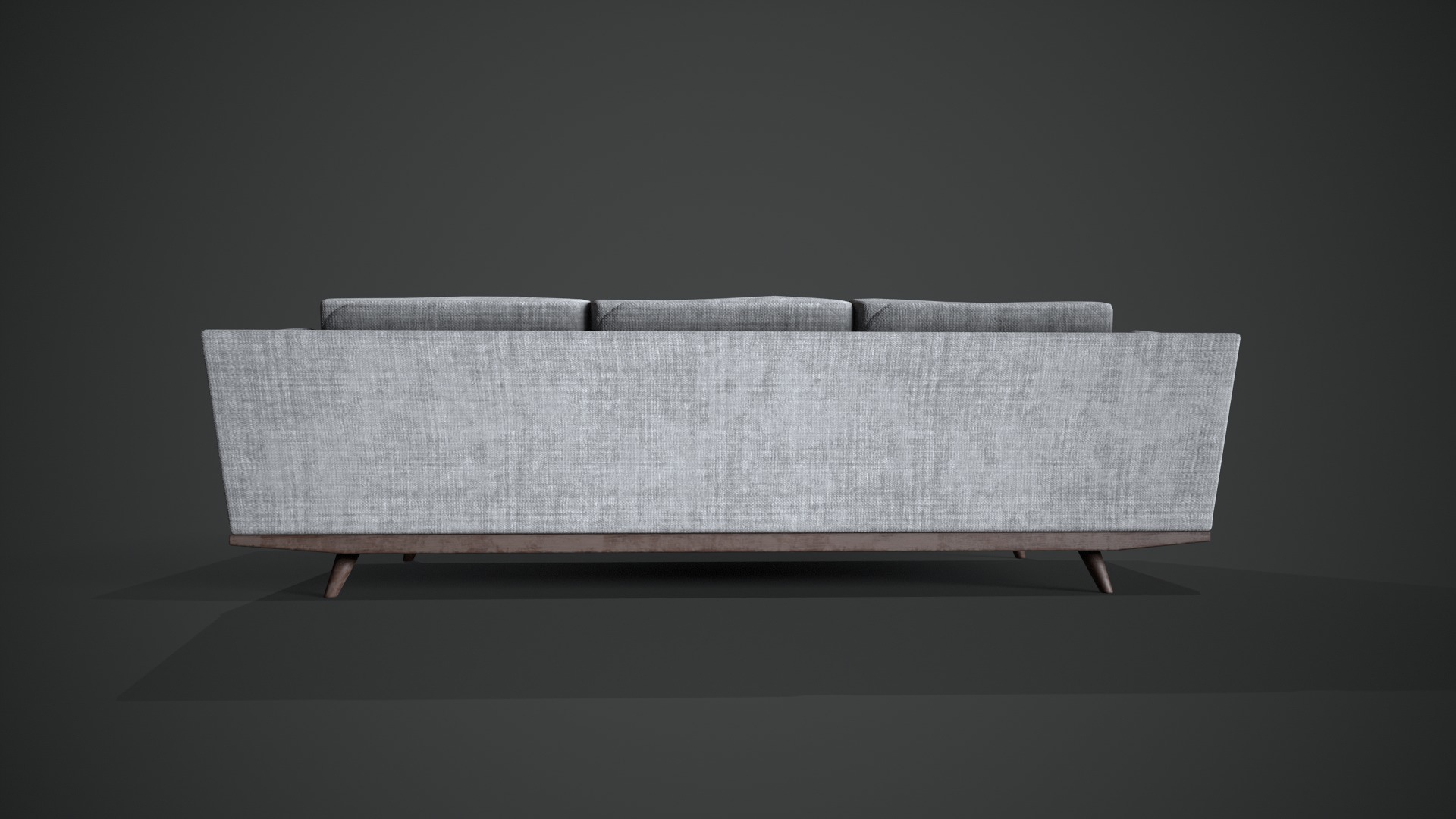 Fabric Sofa Low-poly 3D model_3