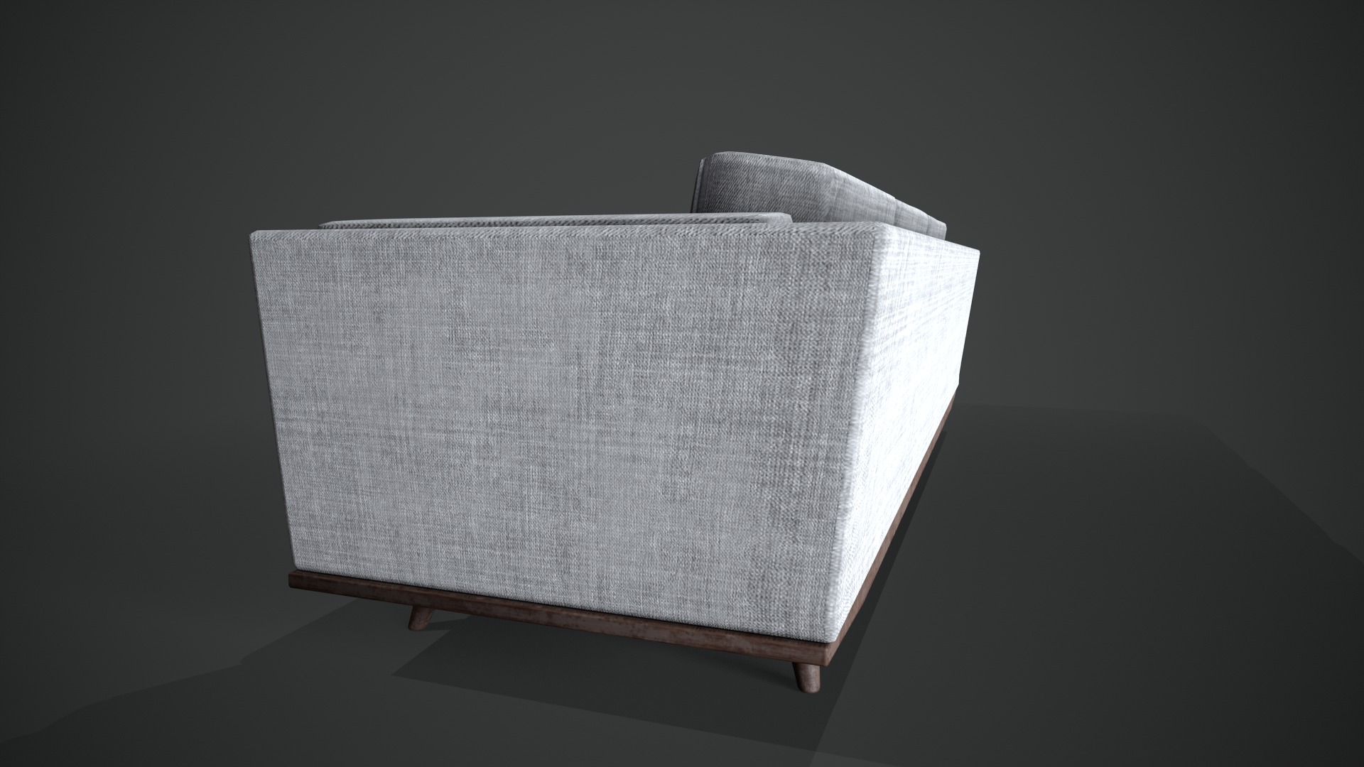 Fabric Sofa Low-poly 3D model_5