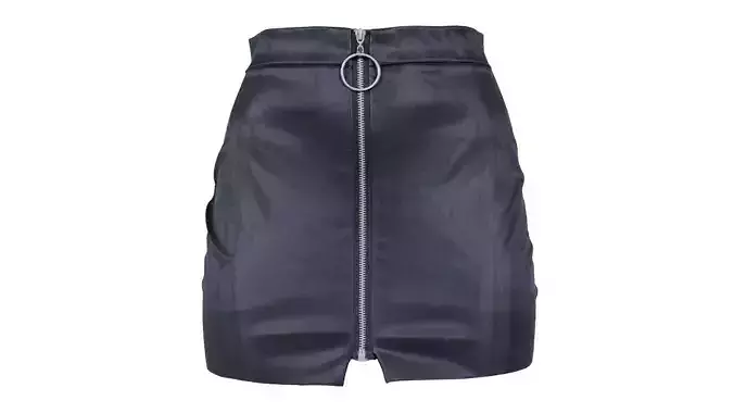 Vinyl O Ring Mini Skirt