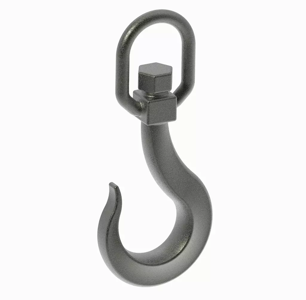 Heavy Duty Crane Hook 3D print model_0