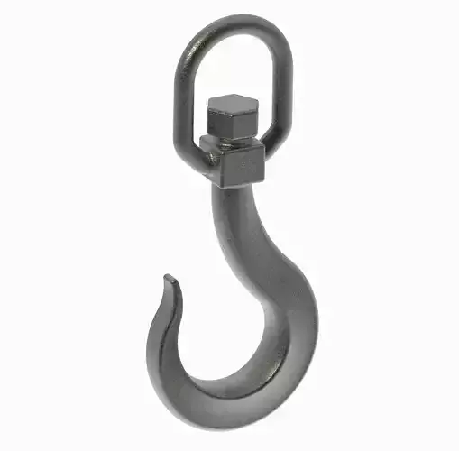 Heavy Duty Crane Hook 3D print model