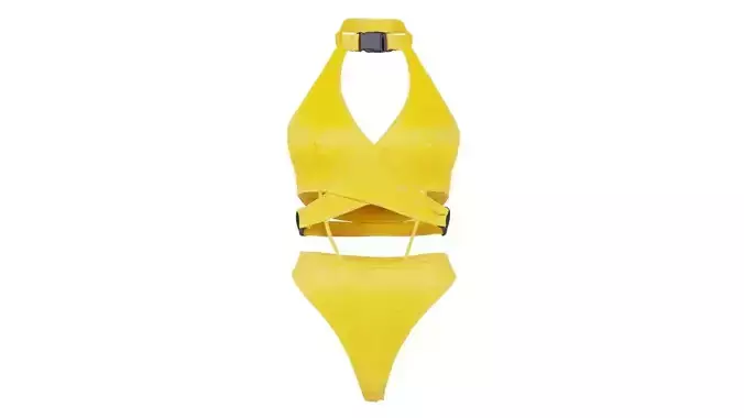 Buckle Swimsuit Low-poly 3D model