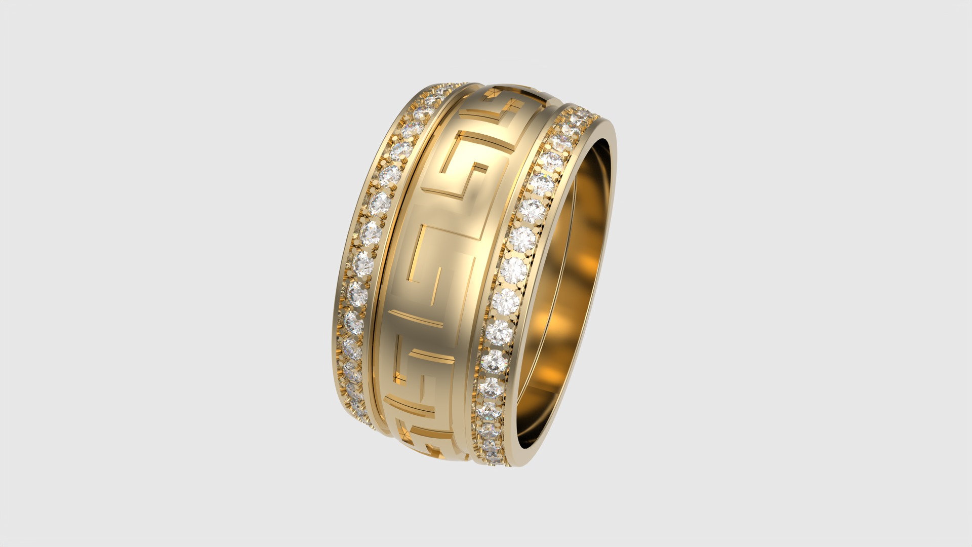 Intricate Patterned Eternity Ring JDBCo 3D print model_26