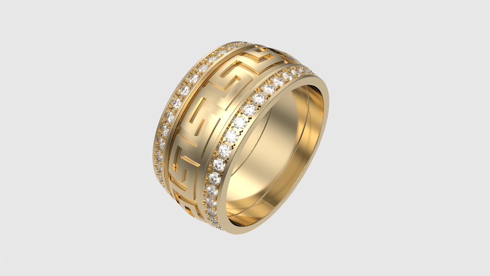 Intricate Patterned Eternity Ring JDBCo 3D print model_18