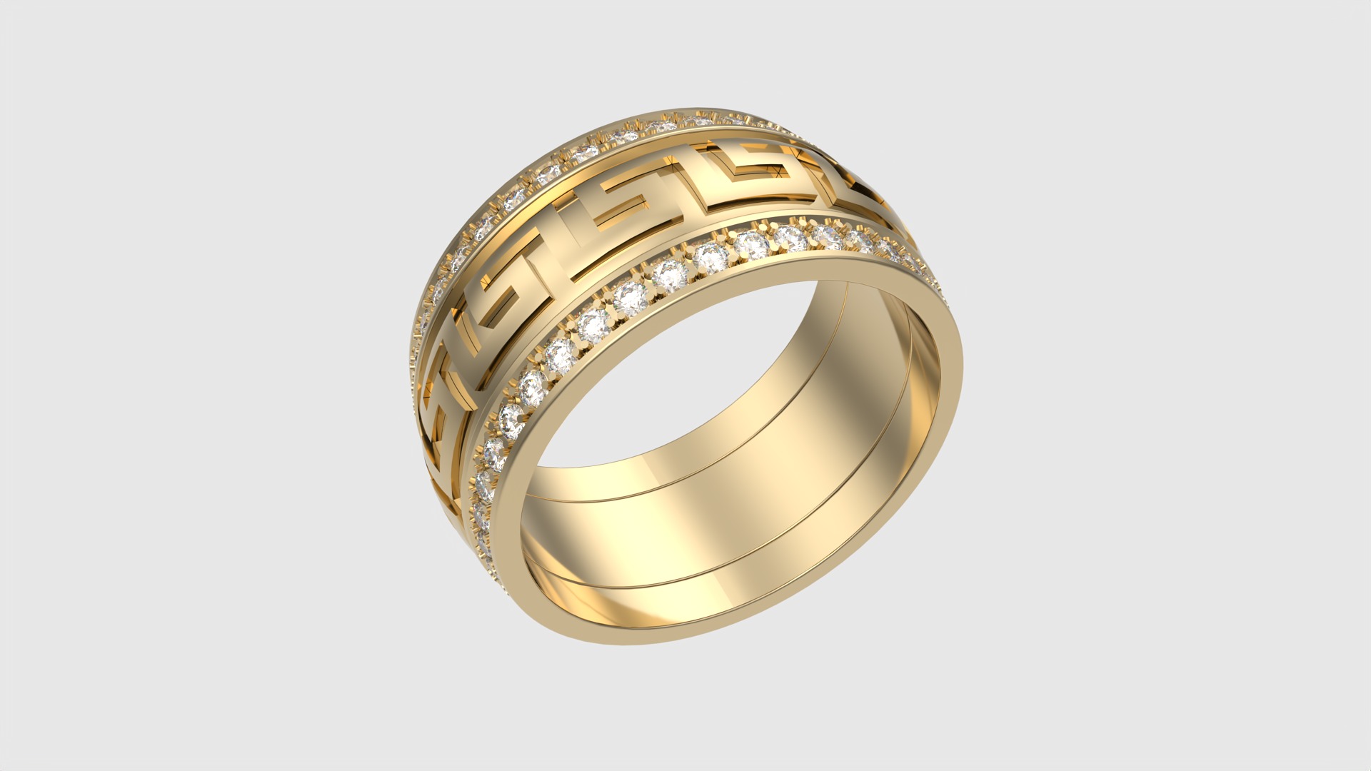 Intricate Patterned Eternity Ring JDBCo 3D print model_17