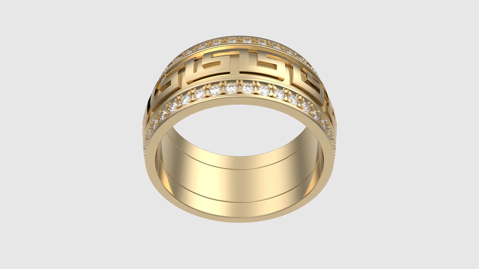 Intricate Patterned Eternity Ring JDBCo 3D print model_16