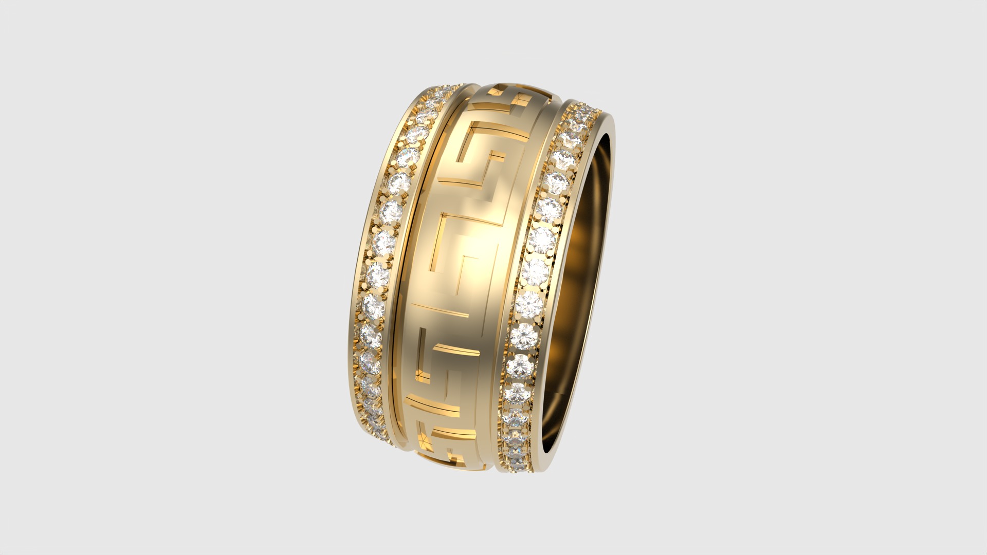Intricate Patterned Eternity Ring JDBCo 3D print model_19