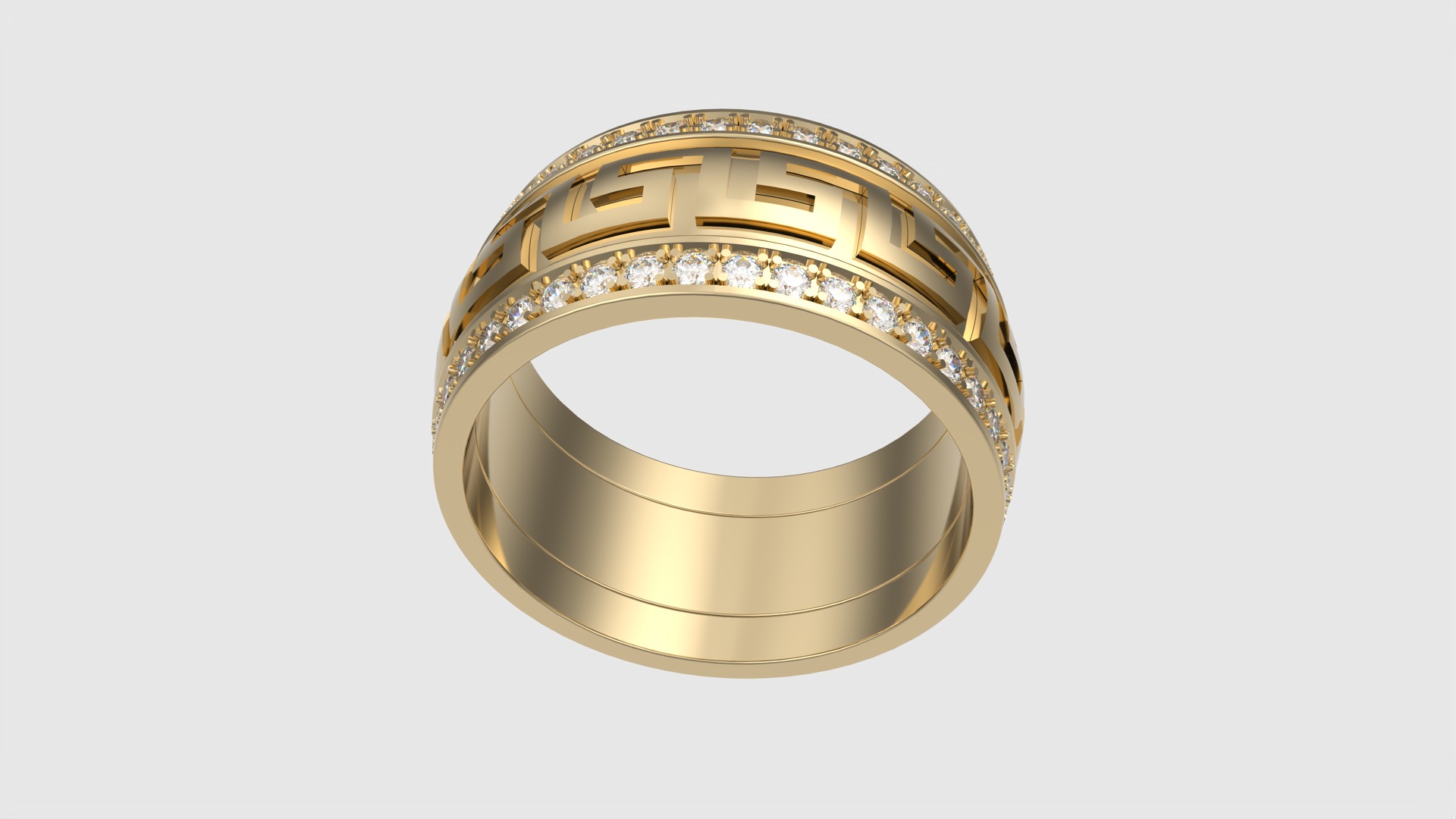 Intricate Patterned Eternity Ring JDBCo 3D print model_23
