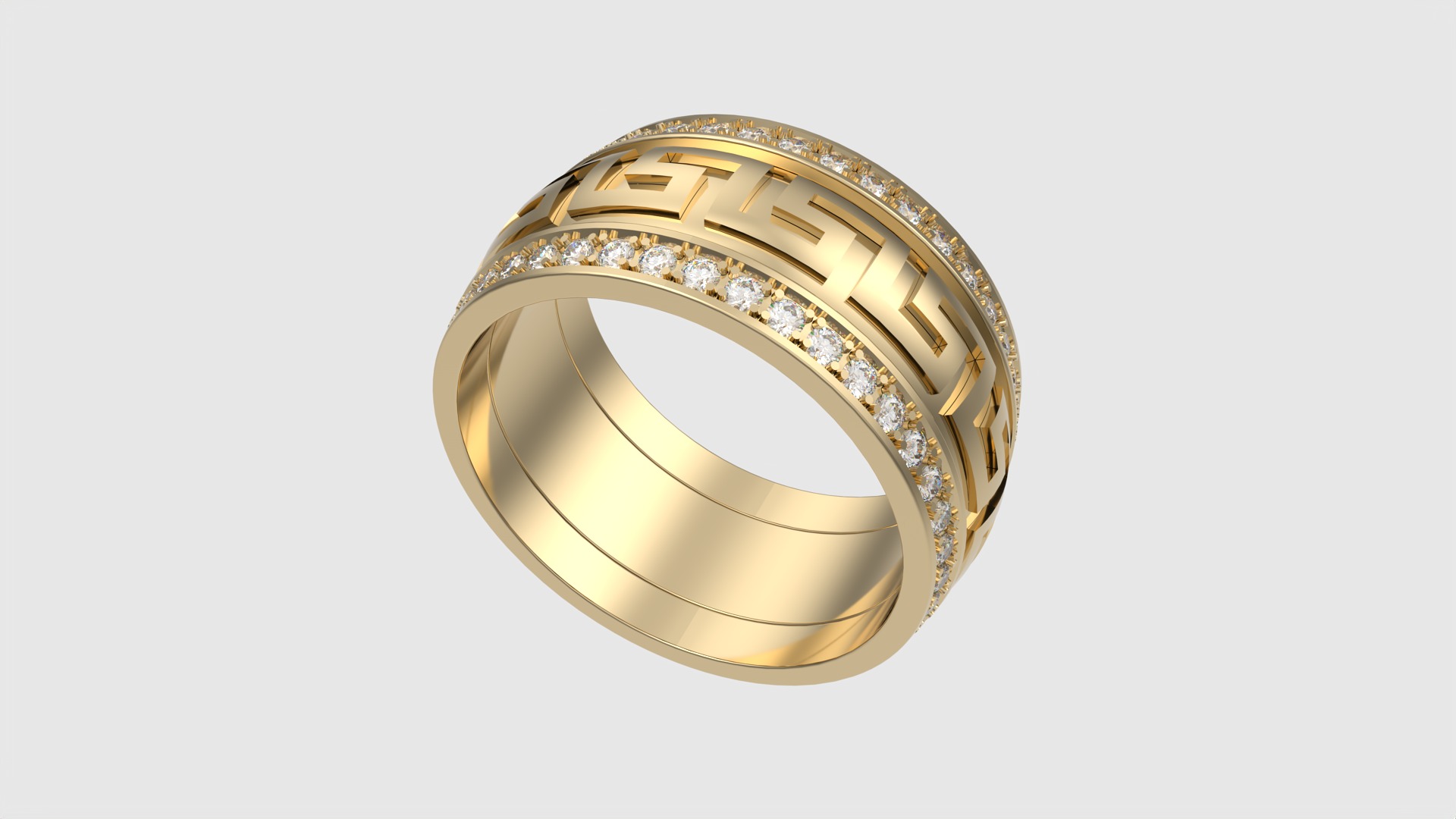 Intricate Patterned Eternity Ring JDBCo 3D print model_15
