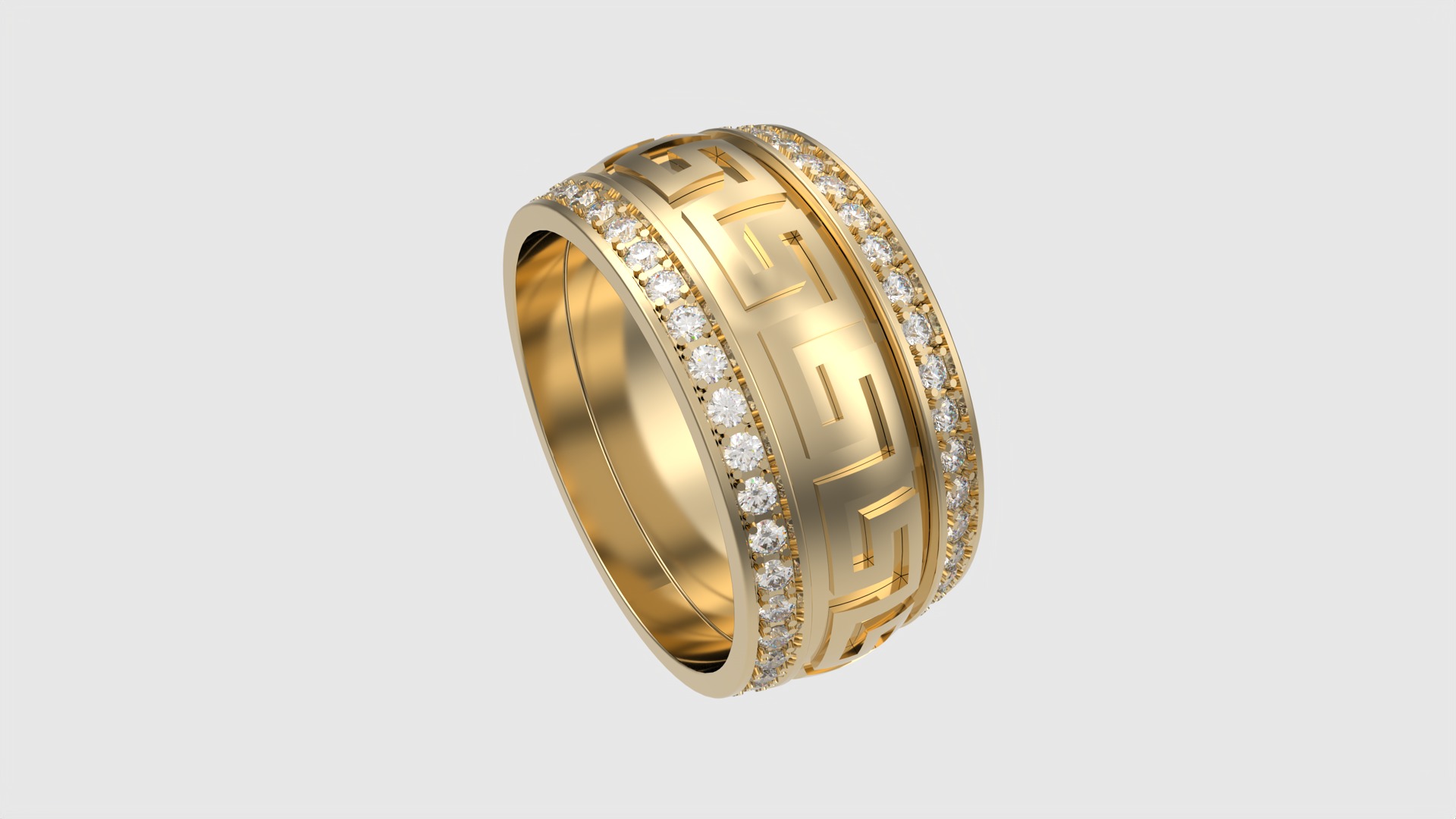 Intricate Patterned Eternity Ring JDBCo 3D print model_28