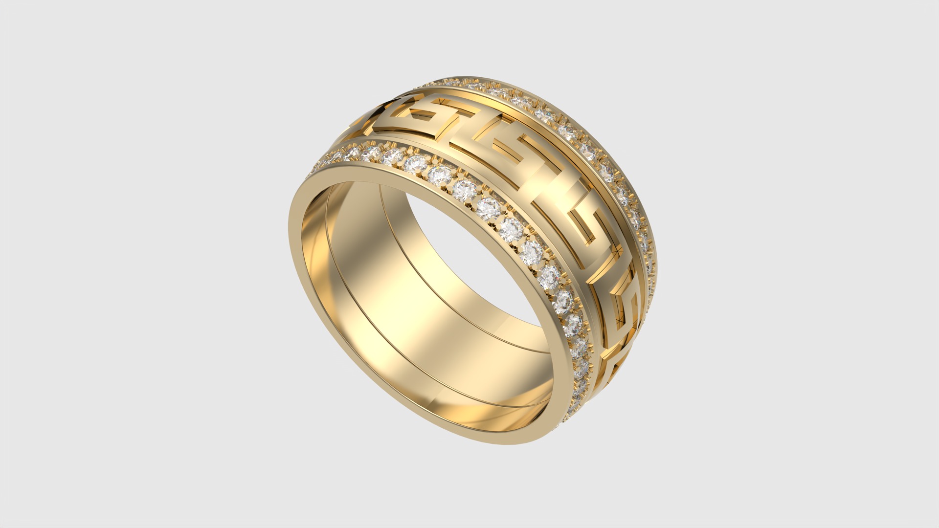 Intricate Patterned Eternity Ring JDBCo 3D print model_29
