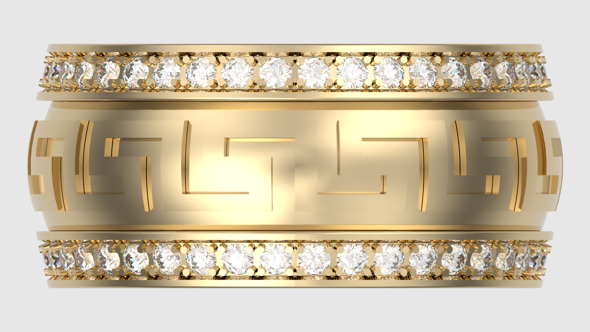 Intricate Patterned Eternity Ring JDBCo 3D print model_6