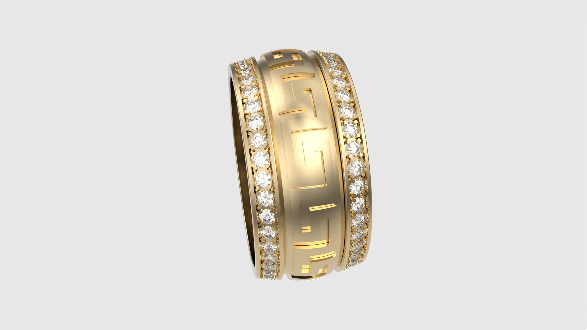 Intricate Patterned Eternity Ring JDBCo 3D print model_20