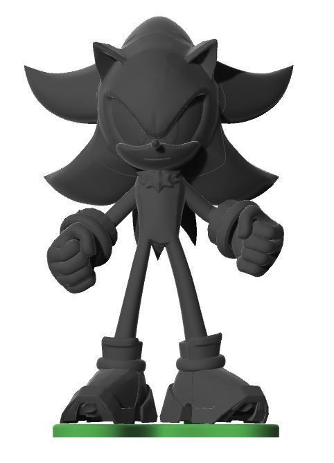Shadow the Hedgehog 31 cm 3D print model_2