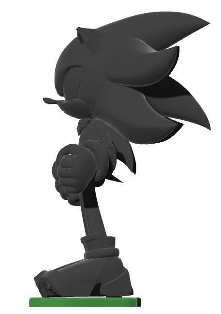 Shadow the Hedgehog 31 cm 3D print model_3