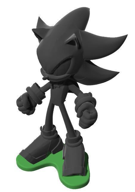 Shadow the Hedgehog 31 cm 3D print model_4