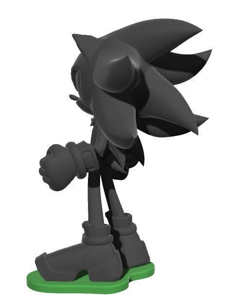 Shadow the Hedgehog 31 cm 3D print model_6