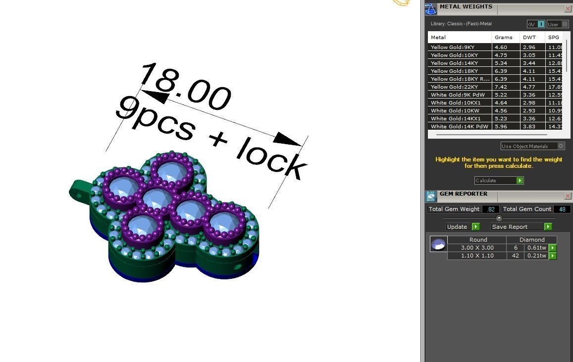 Custom Cross Bazel Diamond Link Bracelet Hiphop Cross Bracelet  3D print model_13