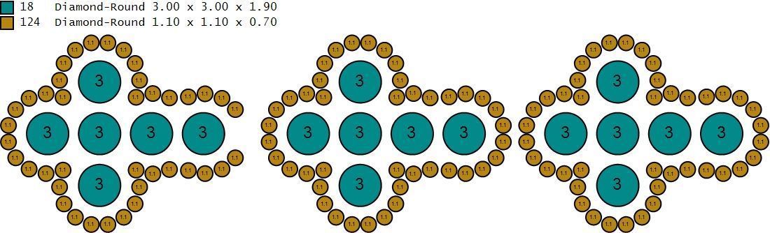 Custom Cross Bazel Diamond Link Bracelet Hiphop Cross Bracelet  3D print model_14