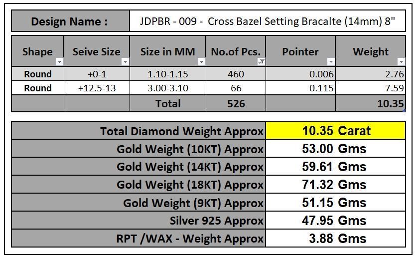 Custom Cross Bazel Diamond Link Bracelet Hiphop Cross Bracelet  3D print model_15