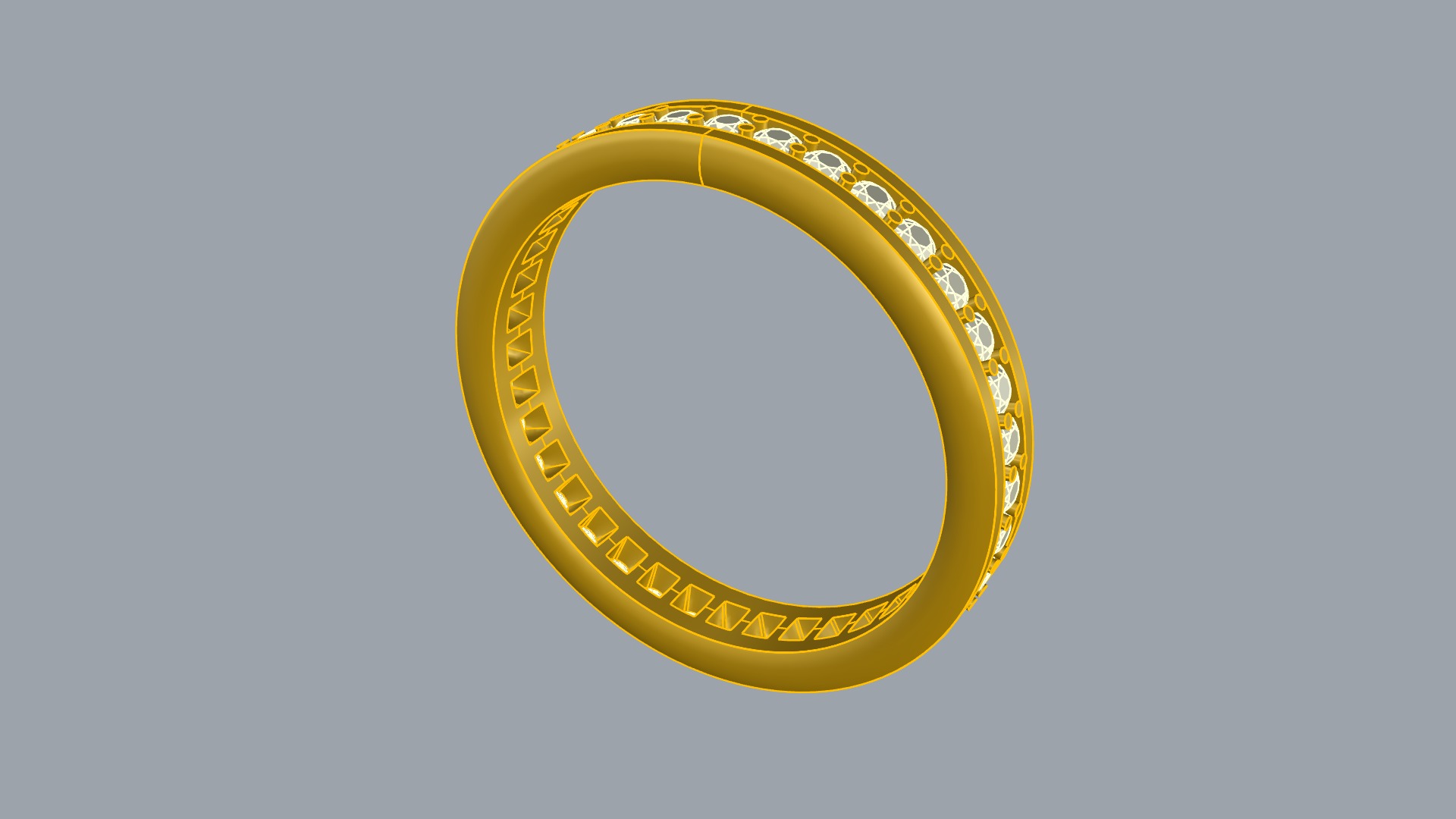 Timeless Channel Set Eternity Ring JDBCo 3D print model_7