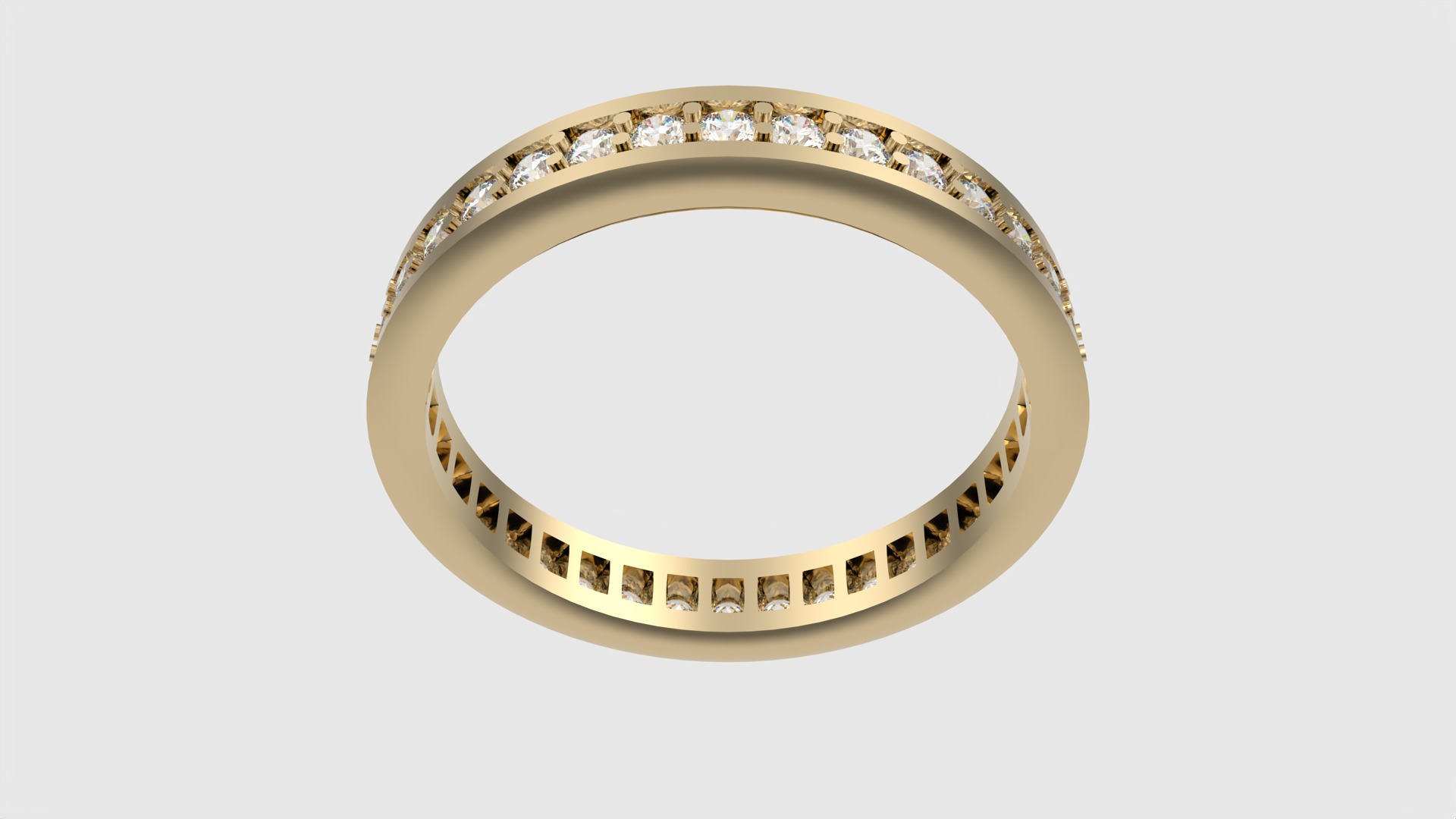 Timeless Channel Set Eternity Ring JDBCo 3D print model_16