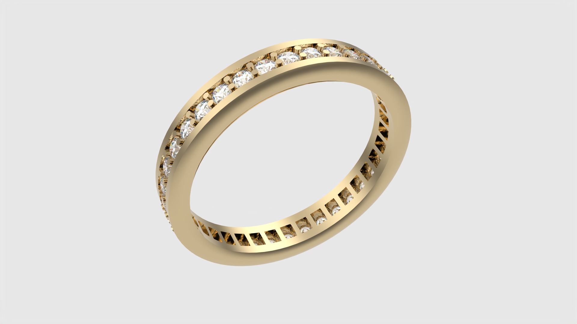 Timeless Channel Set Eternity Ring JDBCo 3D print model_17