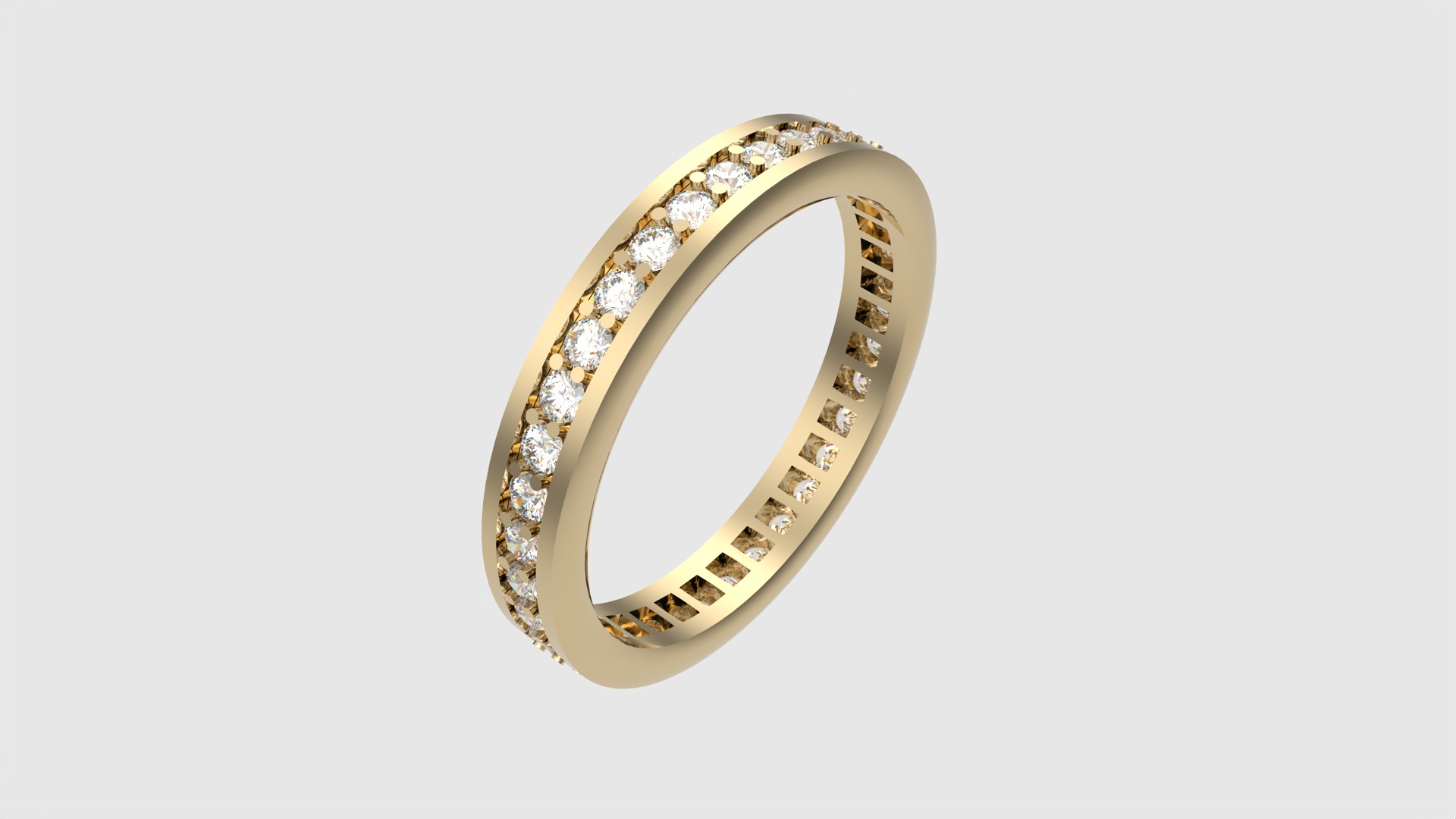 Timeless Channel Set Eternity Ring JDBCo 3D print model_18