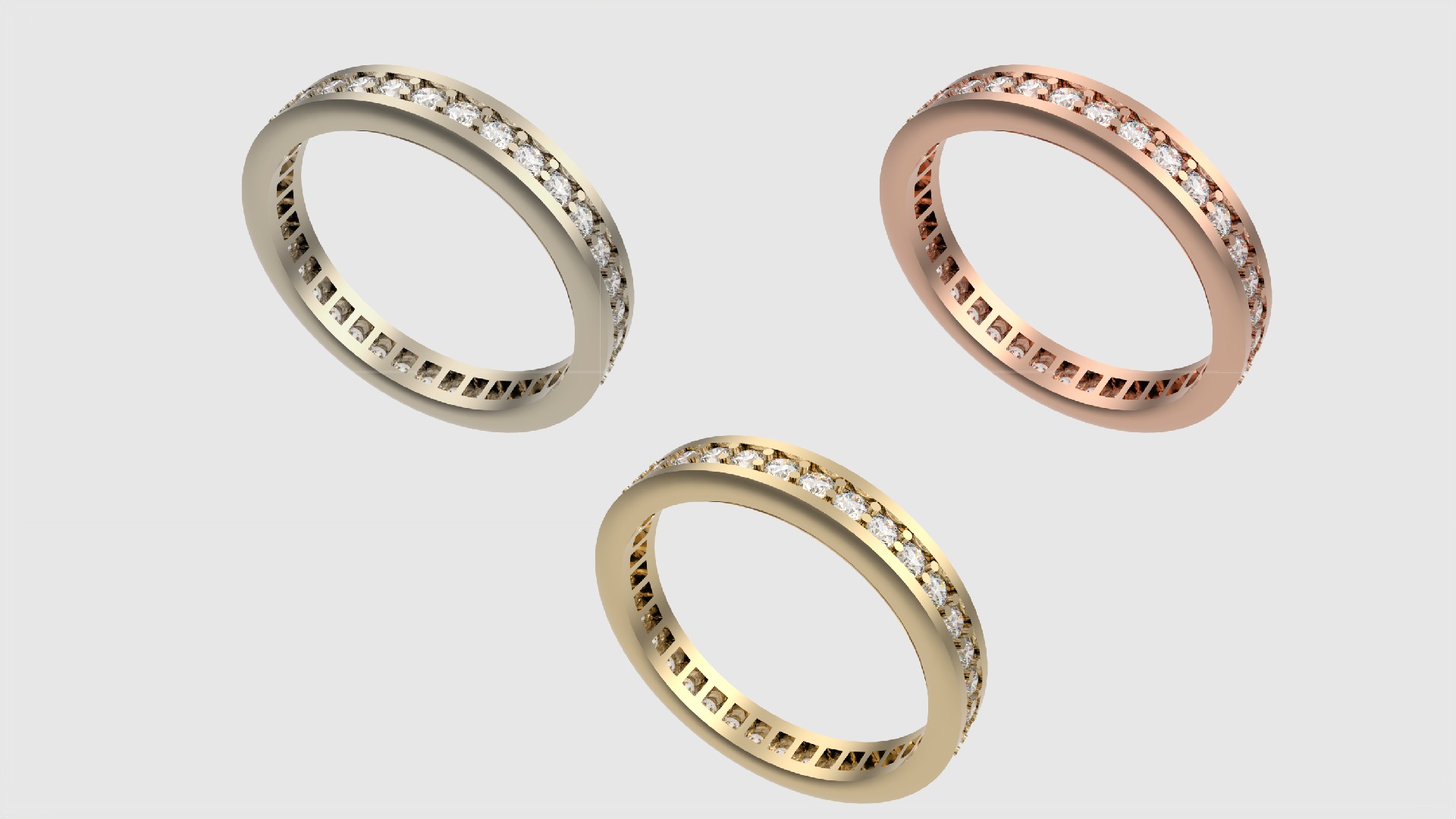 Timeless Channel Set Eternity Ring JDBCo 3D print model_2