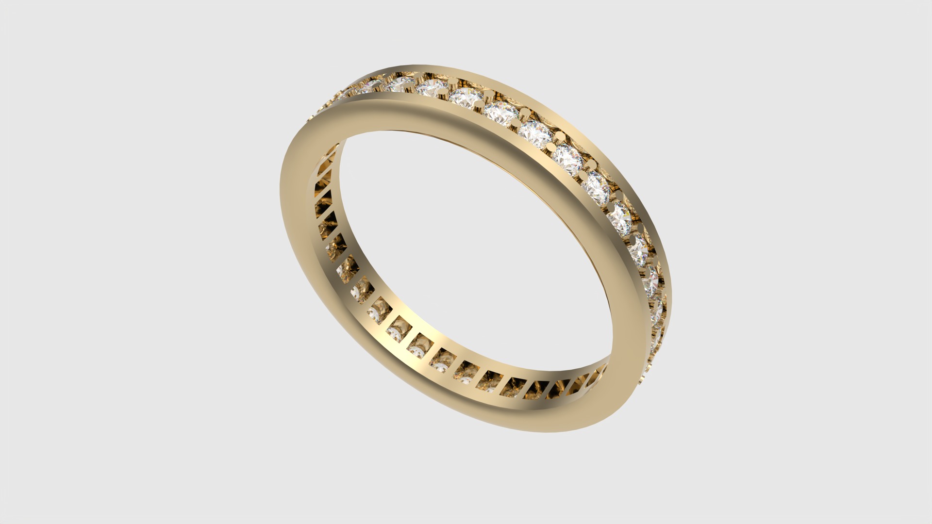 Timeless Channel Set Eternity Ring JDBCo 3D print model_22