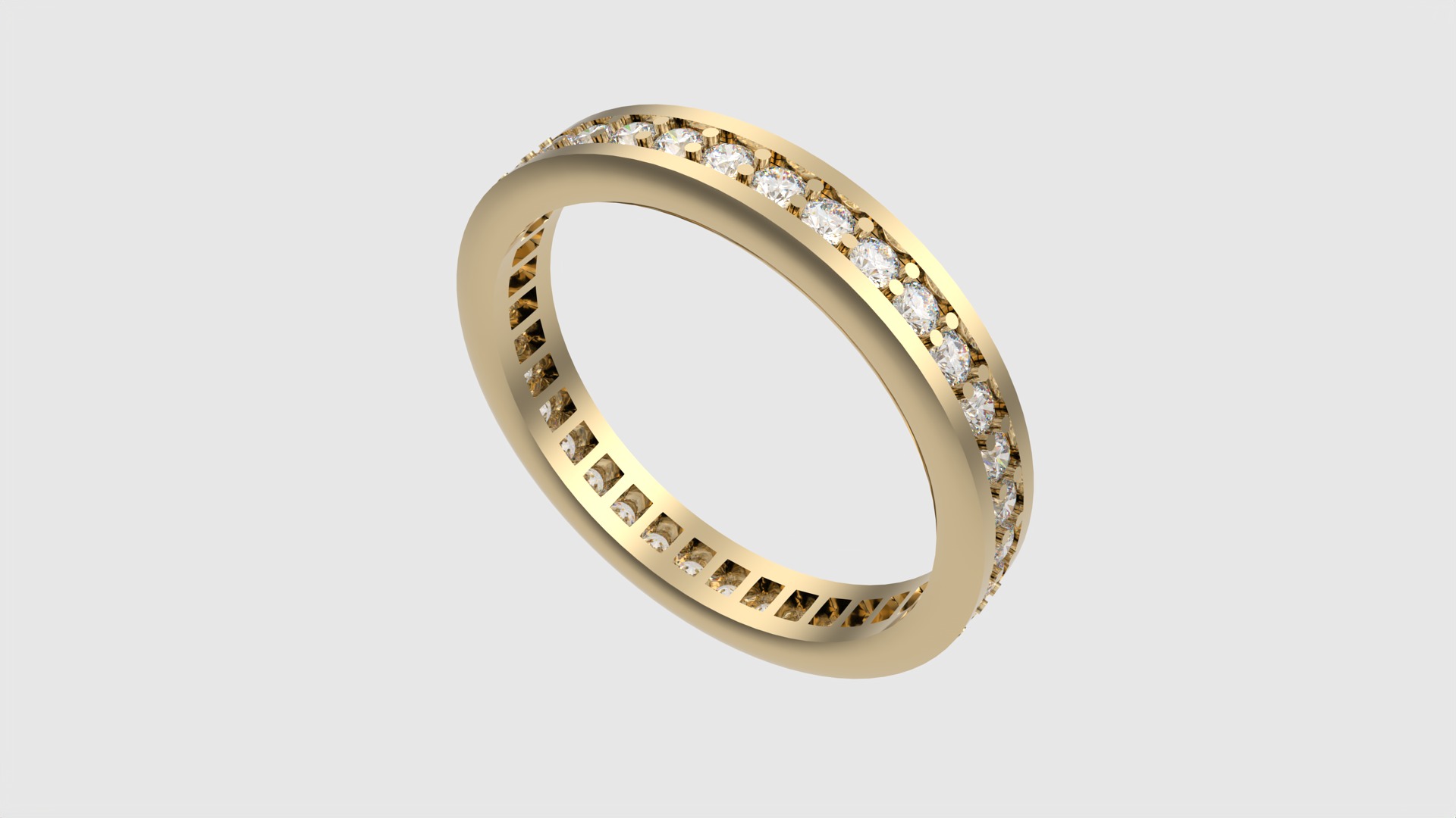 Timeless Channel Set Eternity Ring JDBCo 3D print model_29