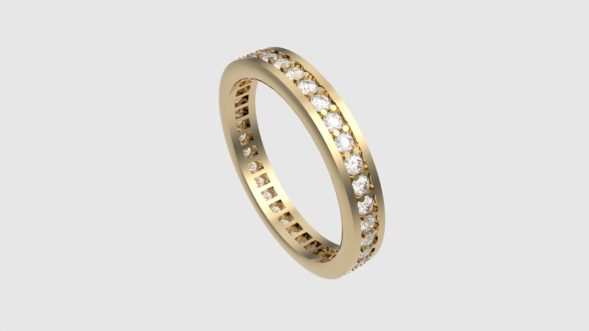 Timeless Channel Set Eternity Ring JDBCo 3D print model_21