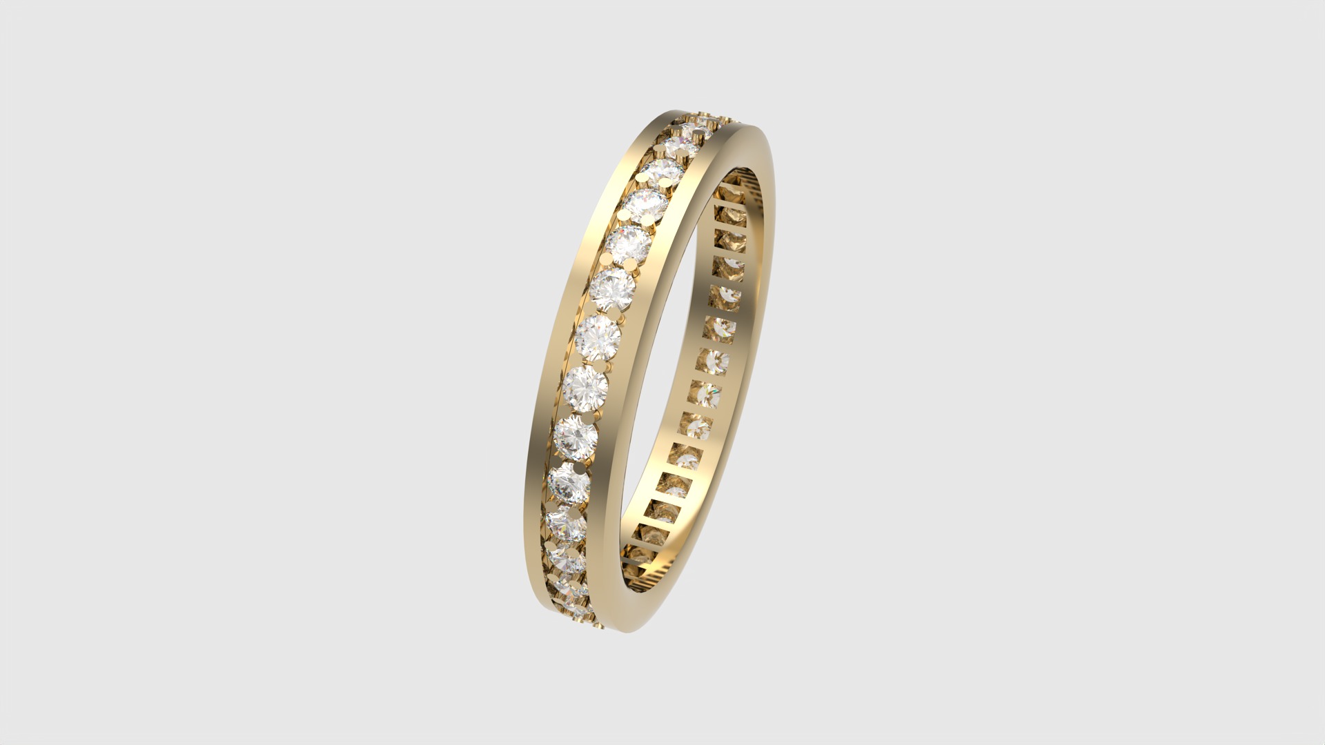 Timeless Channel Set Eternity Ring JDBCo 3D print model_26