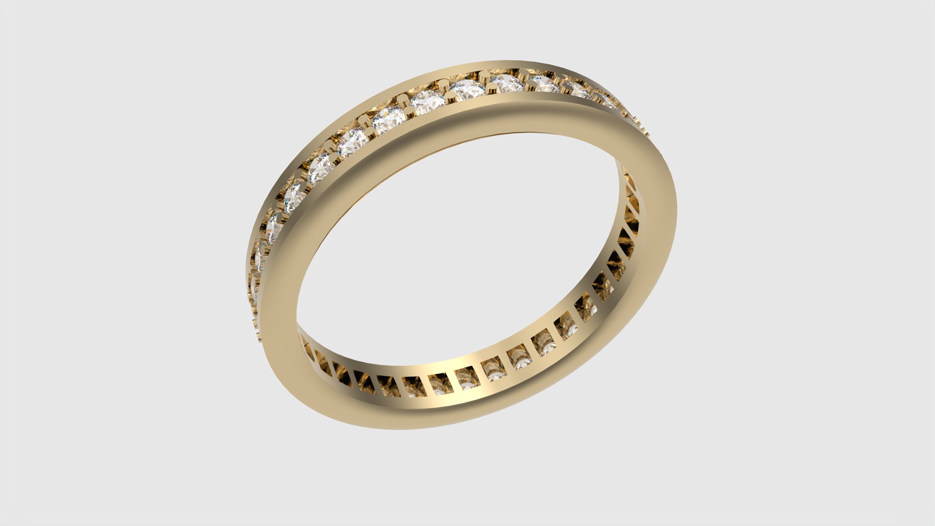 Timeless Channel Set Eternity Ring JDBCo 3D print model_24