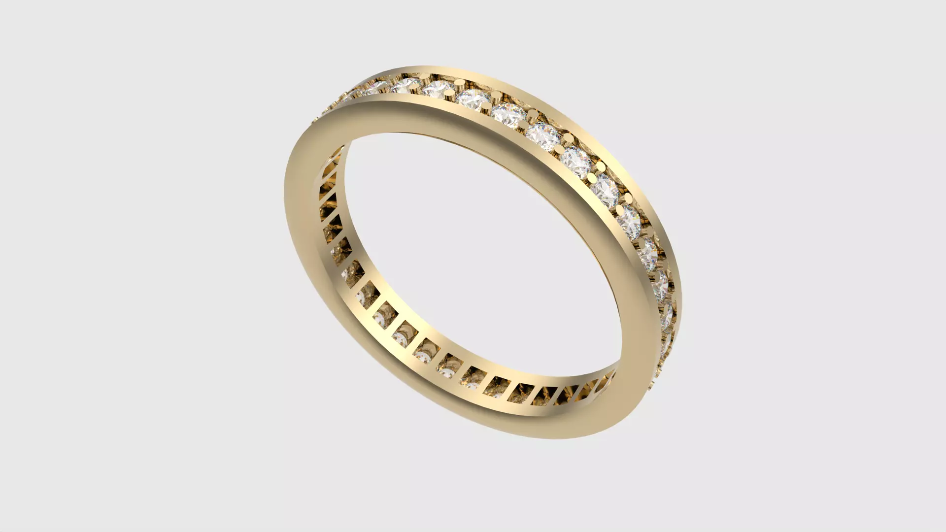 Timeless Channel Set Eternity Ring JDBCo 3D print model_0