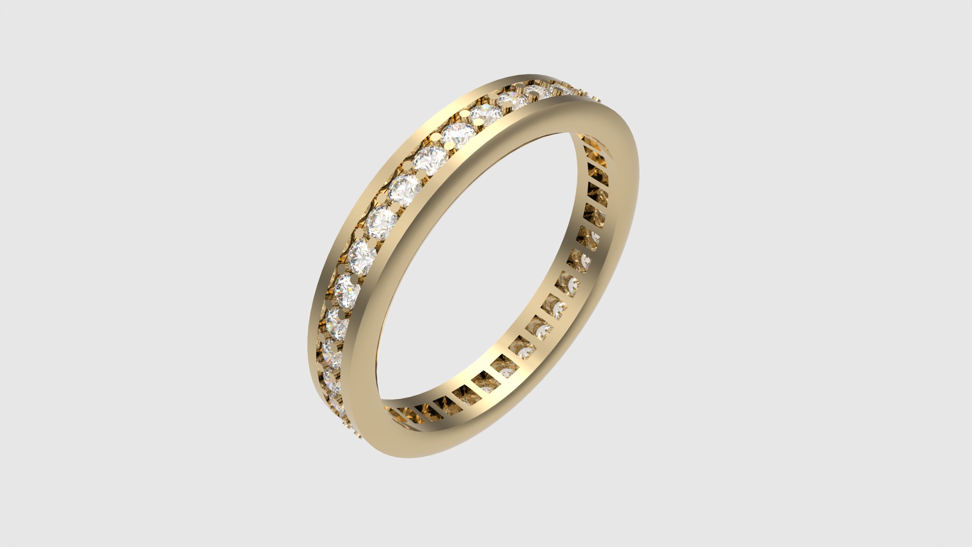 Timeless Channel Set Eternity Ring JDBCo 3D print model_25