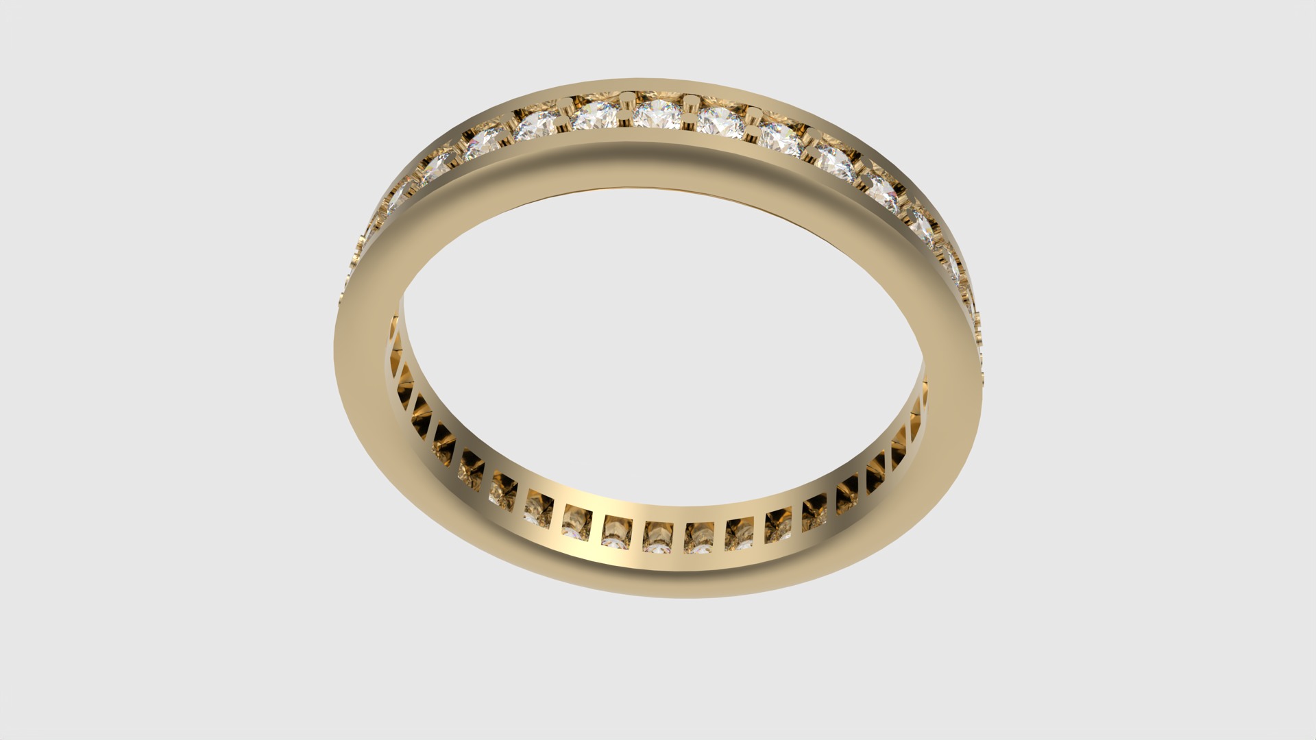 Timeless Channel Set Eternity Ring JDBCo 3D print model_23