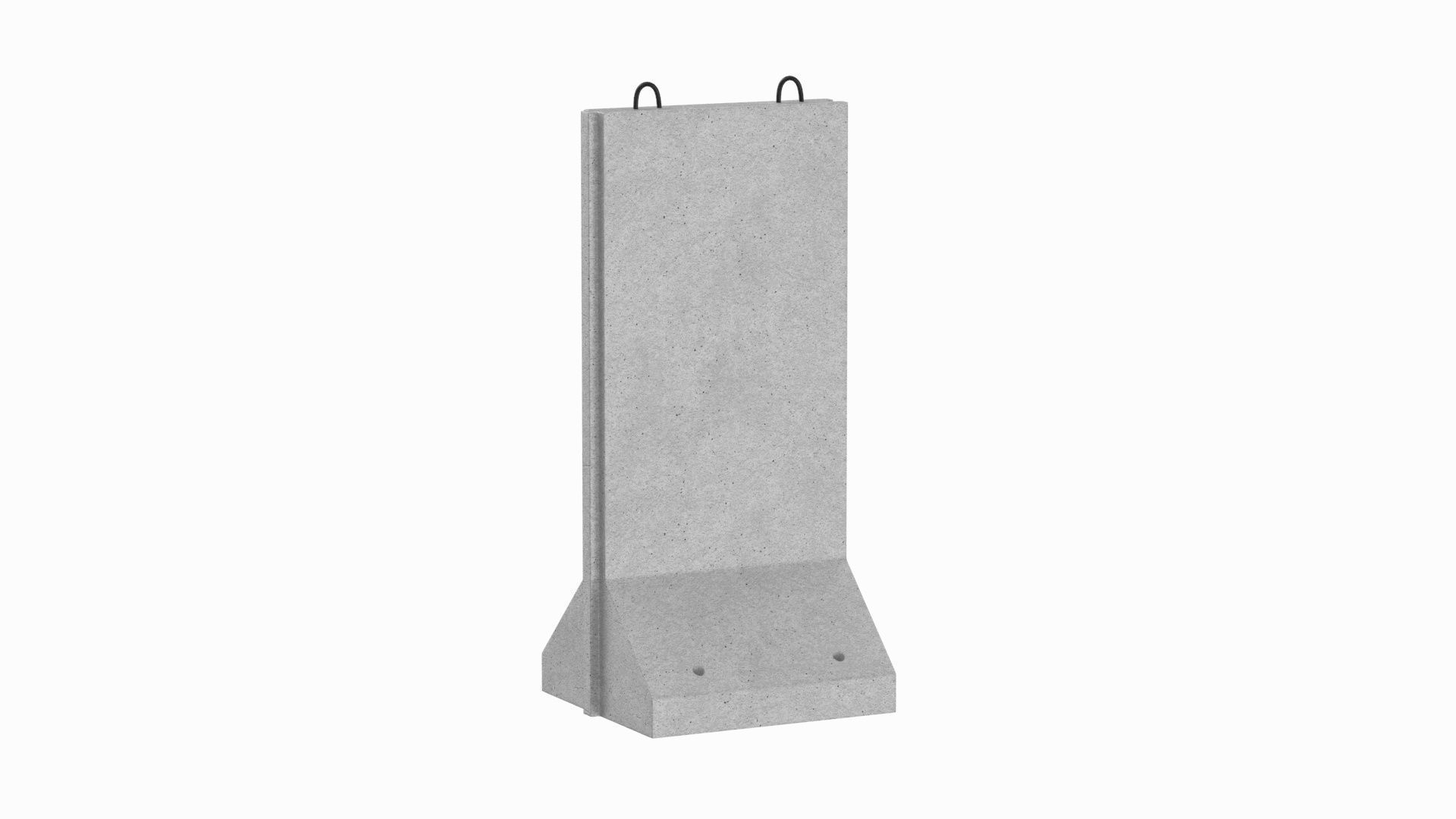 Concrete Wall Panel 3D model_2