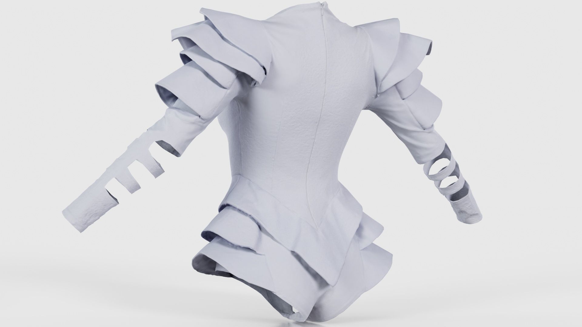 Pagode Bodysuit Low-poly 3D model_22