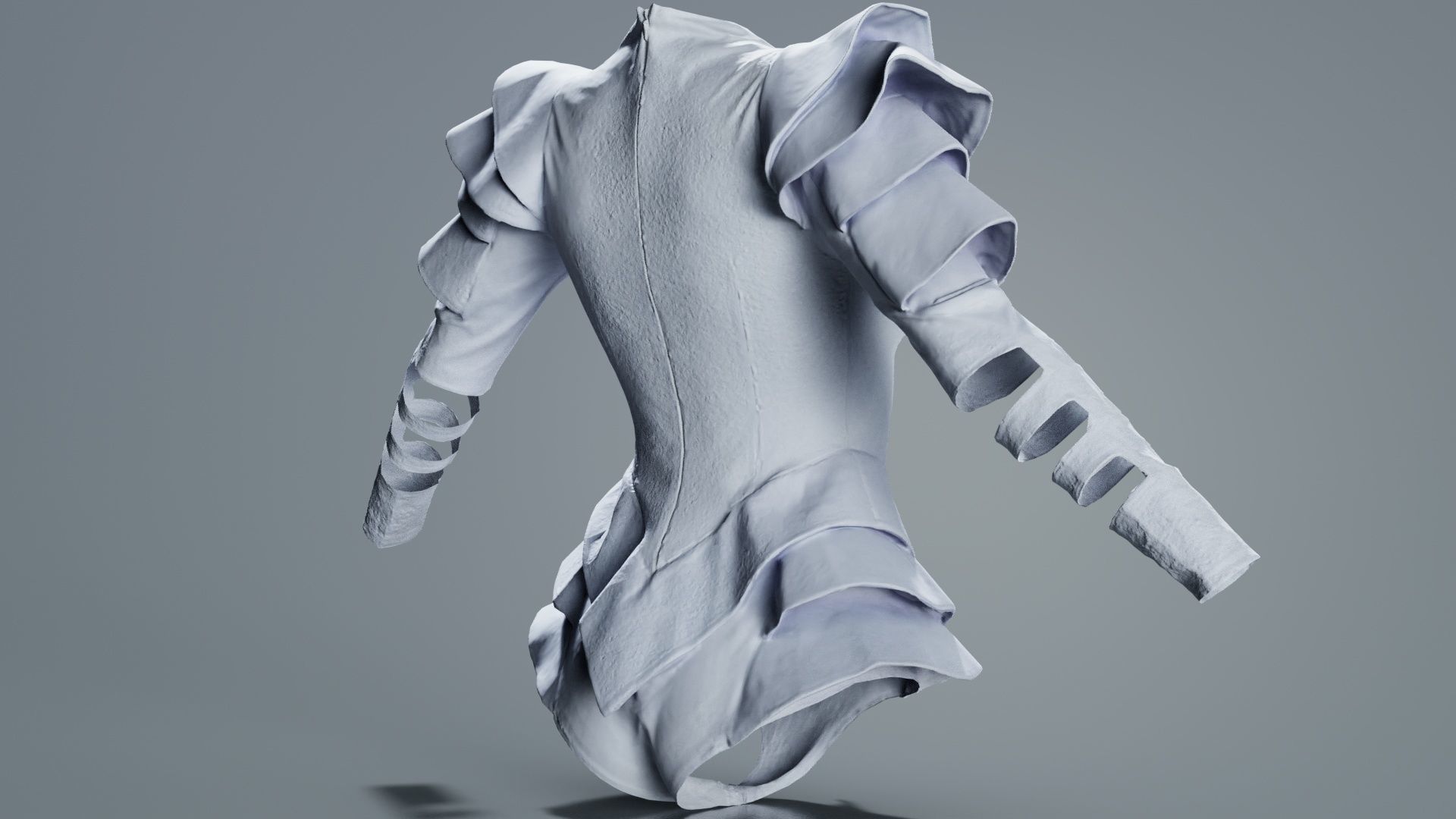 Pagode Bodysuit Low-poly 3D model_4