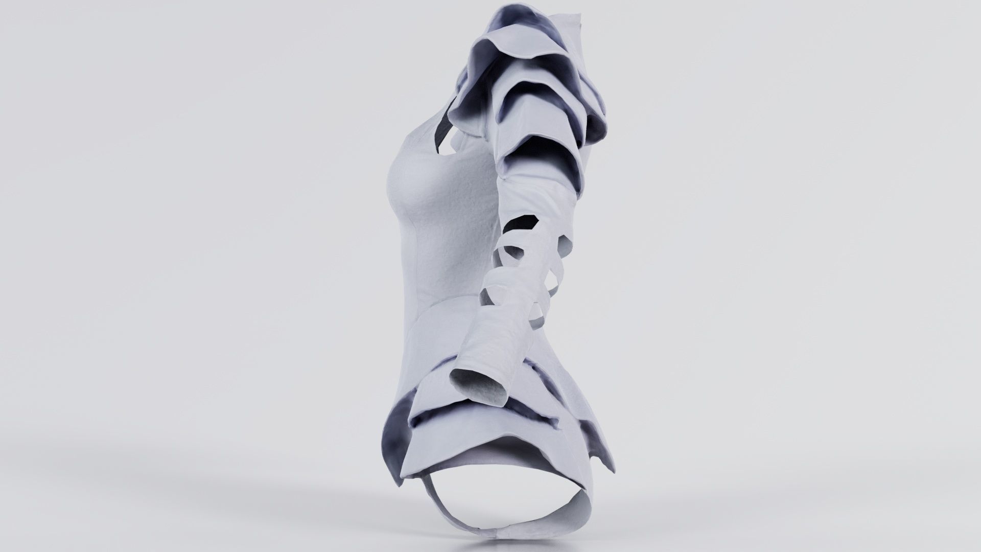 Pagode Bodysuit Low-poly 3D model_3