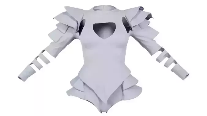 Pagode Bodysuit Low-poly 3D model