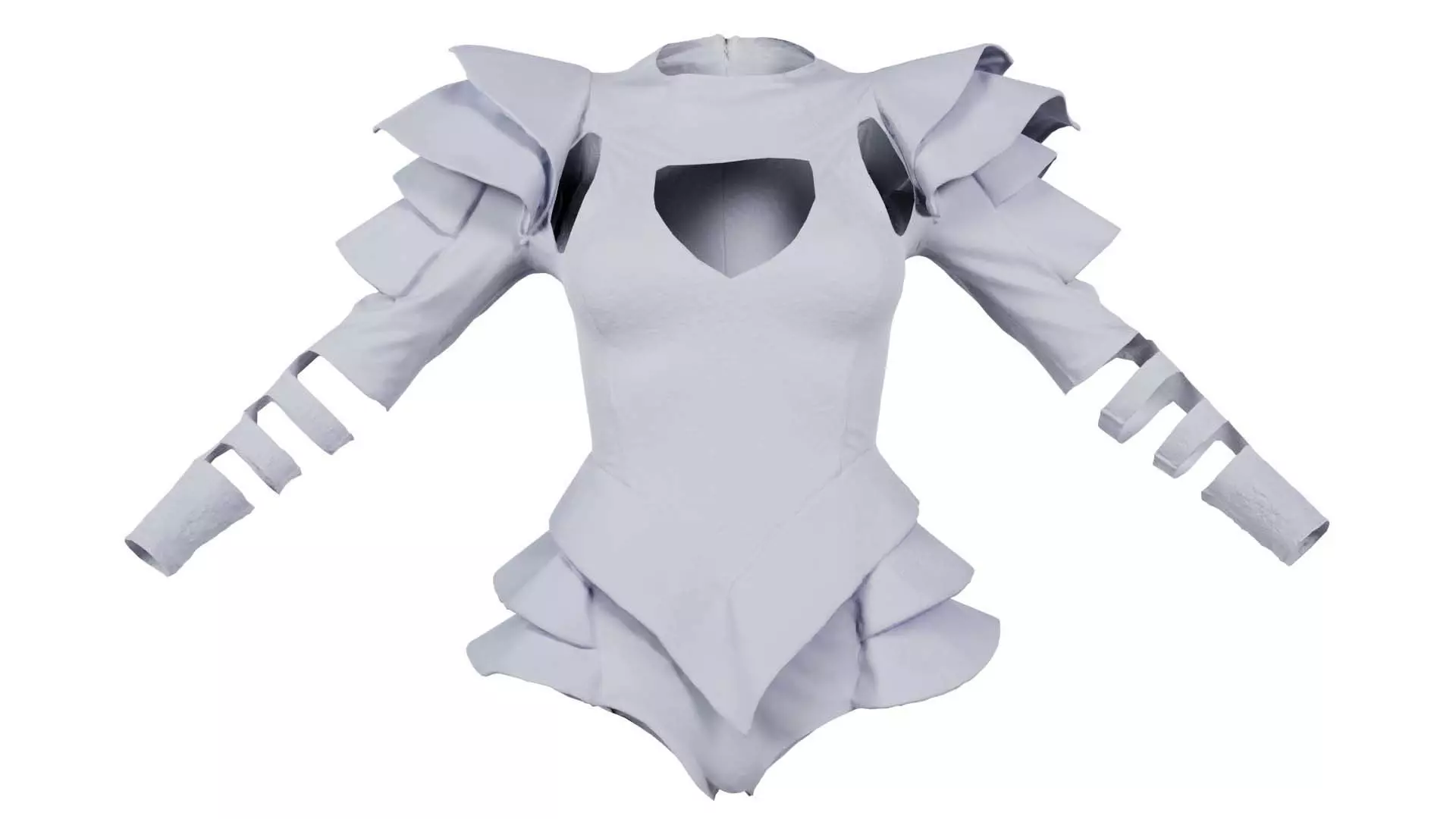 Pagode Bodysuit Low-poly 3D model_0
