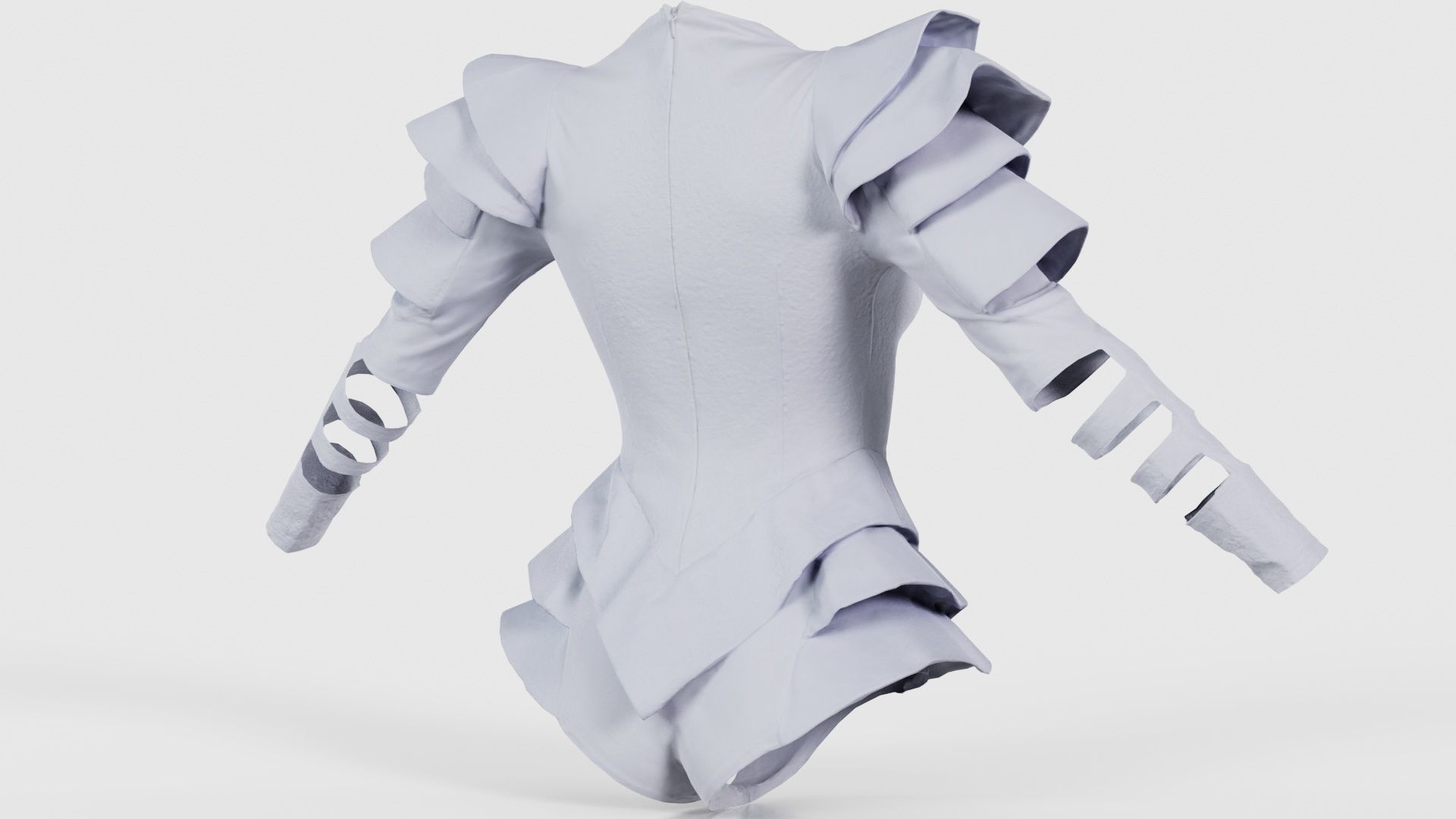Pagode Bodysuit Low-poly 3D model_20